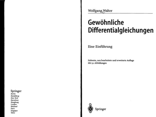 Gewoehnliche Differentialgleichungen