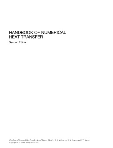 Handbook of Numerical Heat Transfer