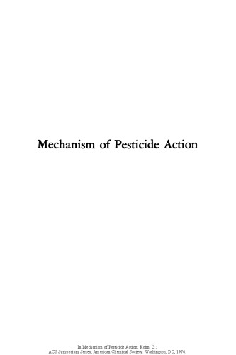Mechanism of Pesticide Action