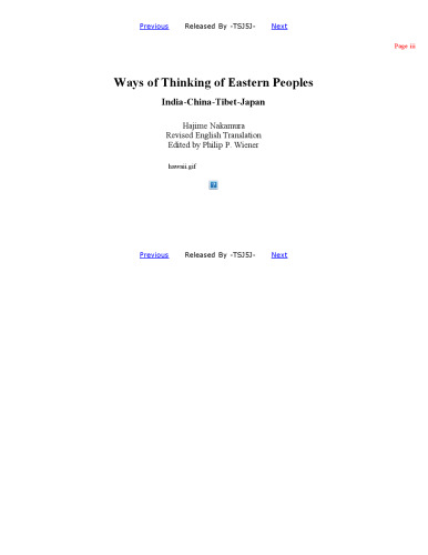 Ways of Thinking of Eastern Peoples: India, China, Tibet, Japan (Revised) (National Foreign Language Center Technical Reports)