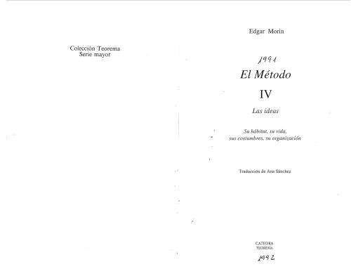 El método 4: Las ideas (Teorema: Serie Mayor)