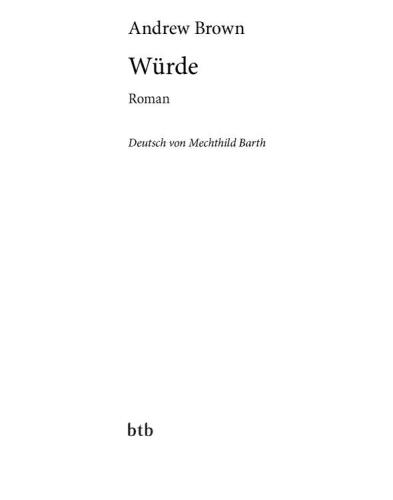 Würde (Roman)