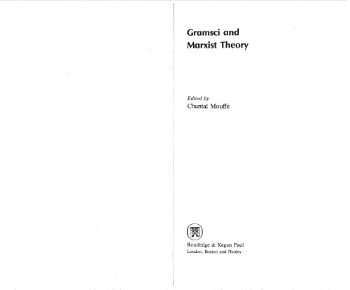 Gramsci and Marxist Theory