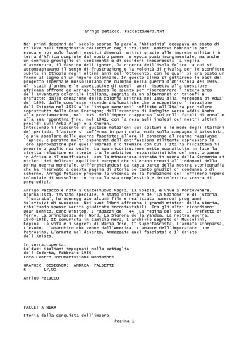 Faccetta nera: storia della conquista dell'impero