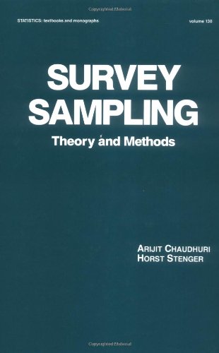 Survey Sampling (Statistics:  A Series of Textbooks and Monographs)