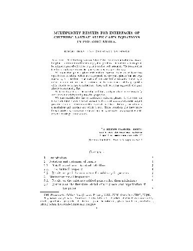 Multiplicity results for interfaces of Ginzburg-Landau-Allen-Cahn equations in periodic media
