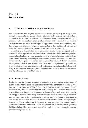 Turbulence in Porous Media: Modeling and Applications