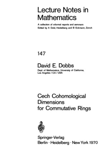 Cech Cohomological Dimensions for Commutative Rings