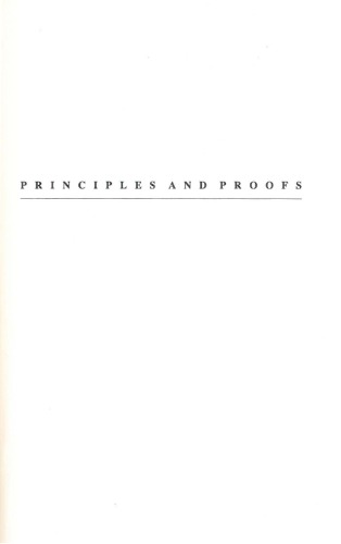 Principles and Proofs