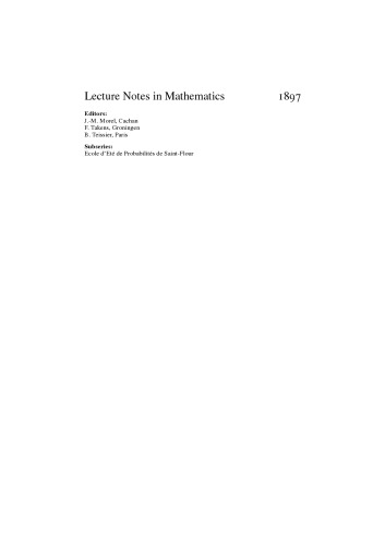 Fluctuation Theory for Lévy Processes: Ecole d'Eté de Probabilités de Saint-Flour XXXV - 2005