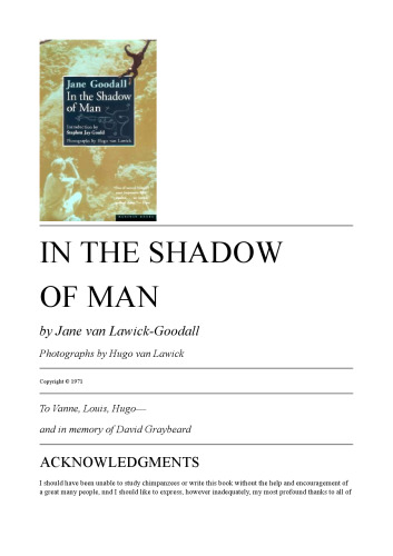 In the Shadow of Man