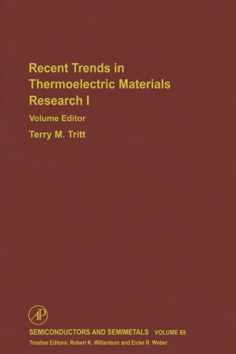 Recent Trends in Thermoelectric Materials Research I