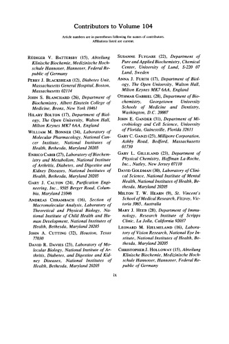 Enzyme Purification and Related Techniques, Part C, Enzyme Purification and Related Techniques