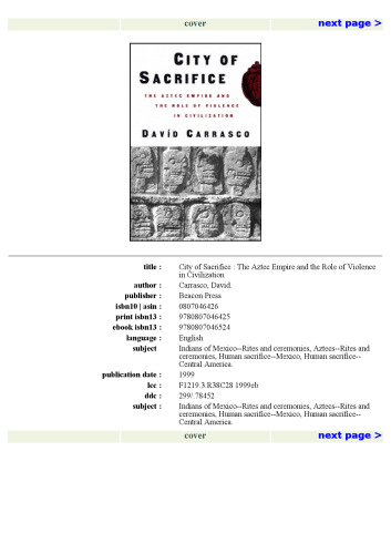 City of Sacrifice: Violence From the Aztec Empire to the Modern Americas