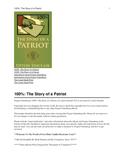 100%: The Story of a Patriot