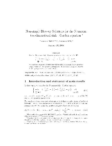 Non-simple blow-up solutions for the Neumann two-dimensional sinh-gordon equation