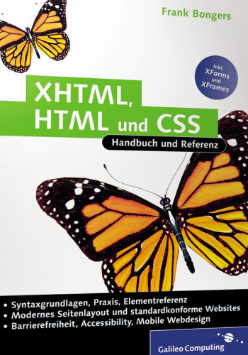 XHTML, HTML und CSS: Handbuch und Referenz