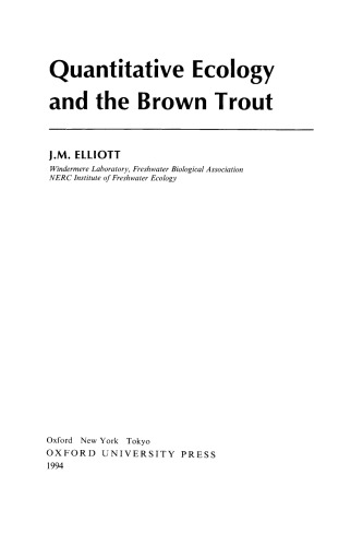Quantitative ecology and the brown trout