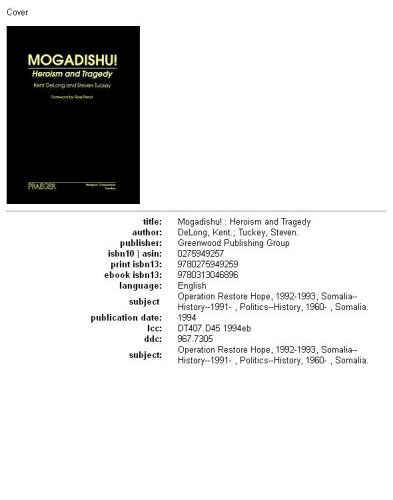 Mogadishu!: Heroism and Tragedy