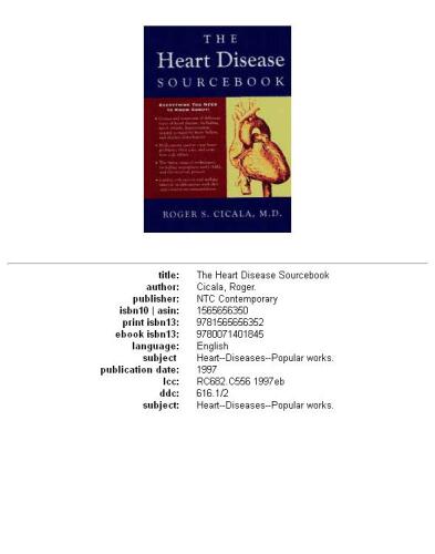 The Heart Disease Sourcebook