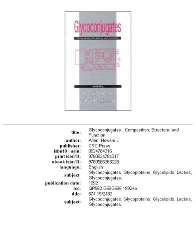 Glycoconjugates
