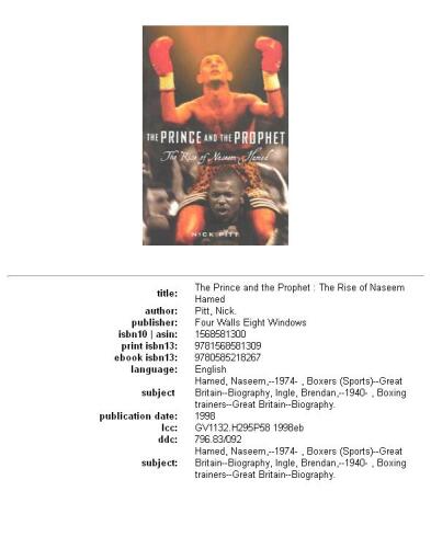 The Prince and the Prophet: The Rise of Naseem Hamed