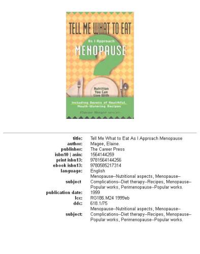 Tell Me What to Eat As I Approach Menopause