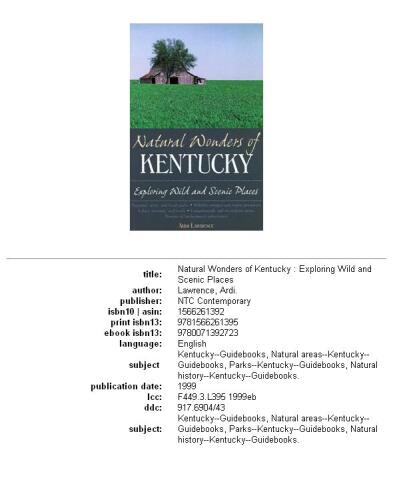 Natural Wonders of Kentucky