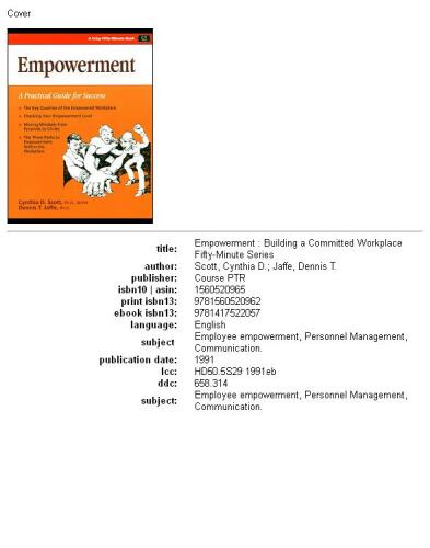 Crisp: Empowerment: Building a Committed Workforce (The Fifty Minute Series)