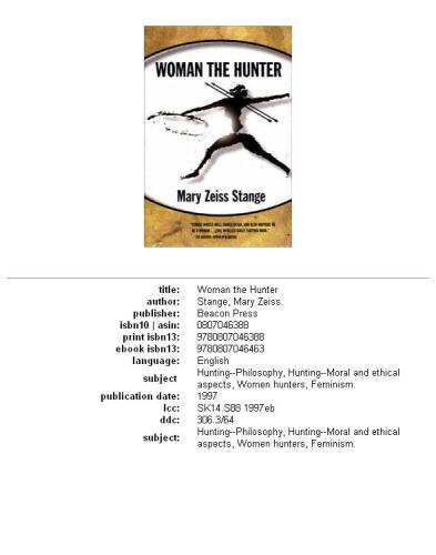 Woman the Hunter