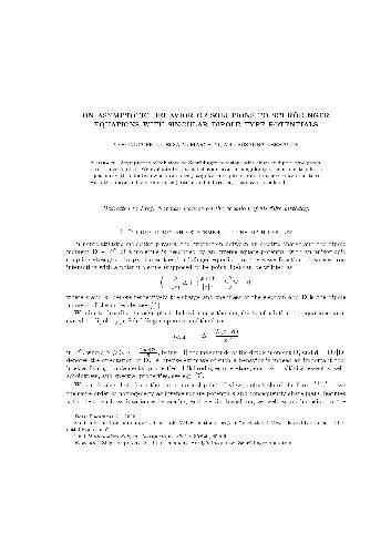 On asymptotic behavior of solutions to Schrodinger equations with singular dipole-type potentials