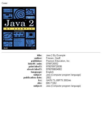 Java 2 by Example (2nd Edition)