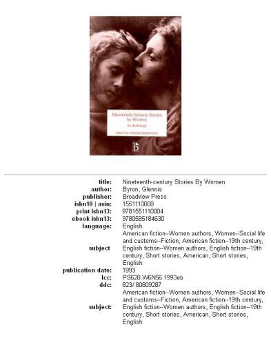 Nineteenth-Century Stories by Women: An Anthology