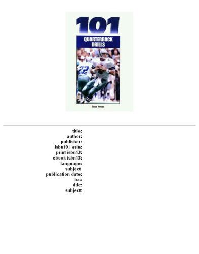 101 Quarterback Drills (Art & Science of Coaching)