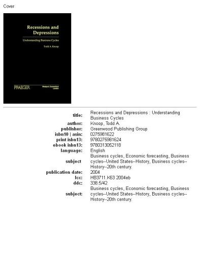 Recessions and Depressions: Understanding Business Cycles