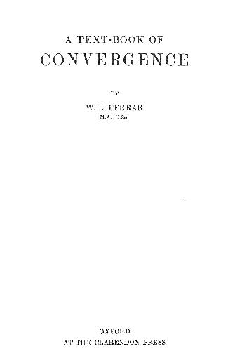 Textbook of Convergence