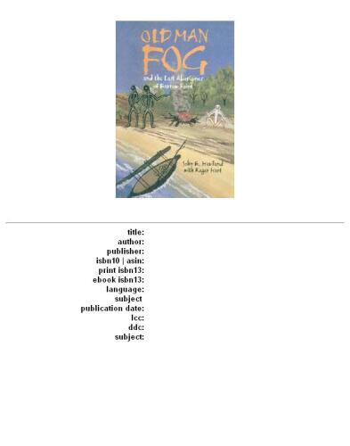 Old Man Fog (Smithsonian Series in Ethnographic Inquiry)