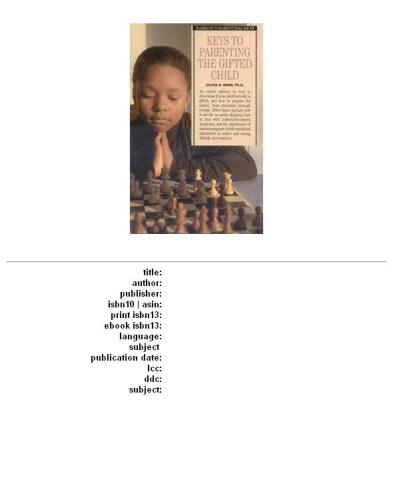 Keys to Parenting the Gifted Child (Barron's Parenting Keys)