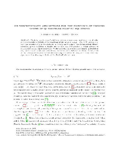 On subcriticality assumptions for the existence of ground states of quasilinear elliptic equations
