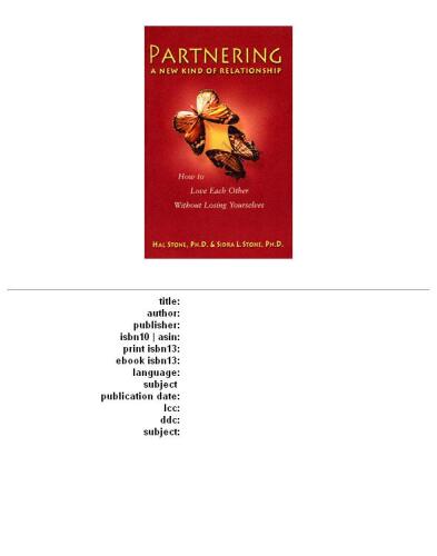 Partnering: A New Kind of Relationship (Gawain, Shakti)