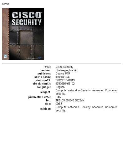 Cisco Security (One Off)