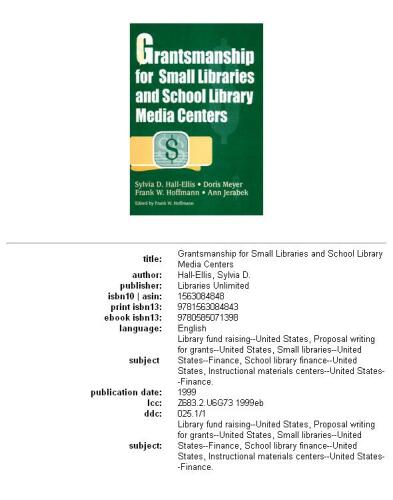Grantsmanship for Small Libraries and School Library Media Centers: