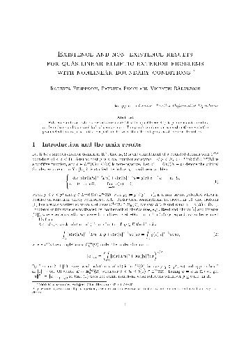 Existence and non-existence results for quasilinear elliptic exterior problems with nonlinear boundary conditions