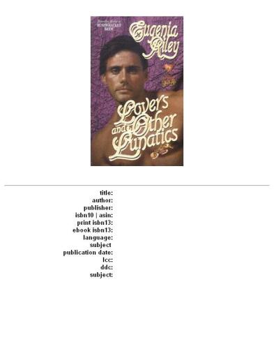 Lovers and Other Lunatics (Time of Your Life)