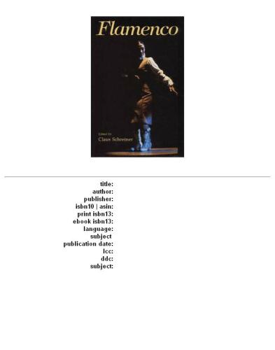 Flamenco: Gypsy Dance and Music from Andalusia