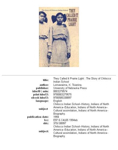 They Called It Prairie Light: The Story of Chilocco Indian School