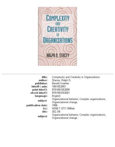Complexity and Creativity in Organizations