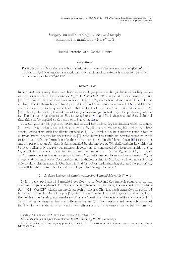 Surgery on nullhomologous tori and simply connected 4-manifolds with b+ = 1