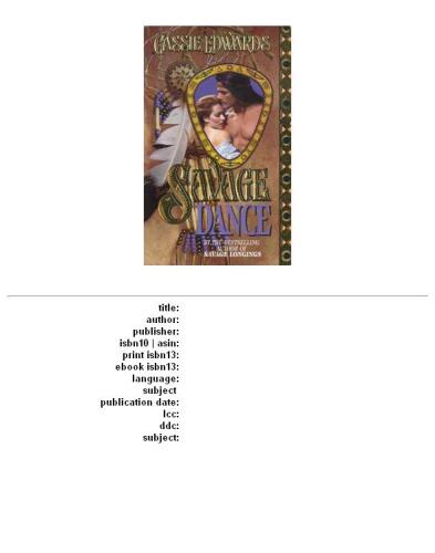 Savage Dance (The Savage Series)