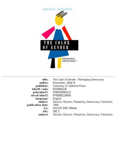 The Color of Gender: Reimaging Democracy